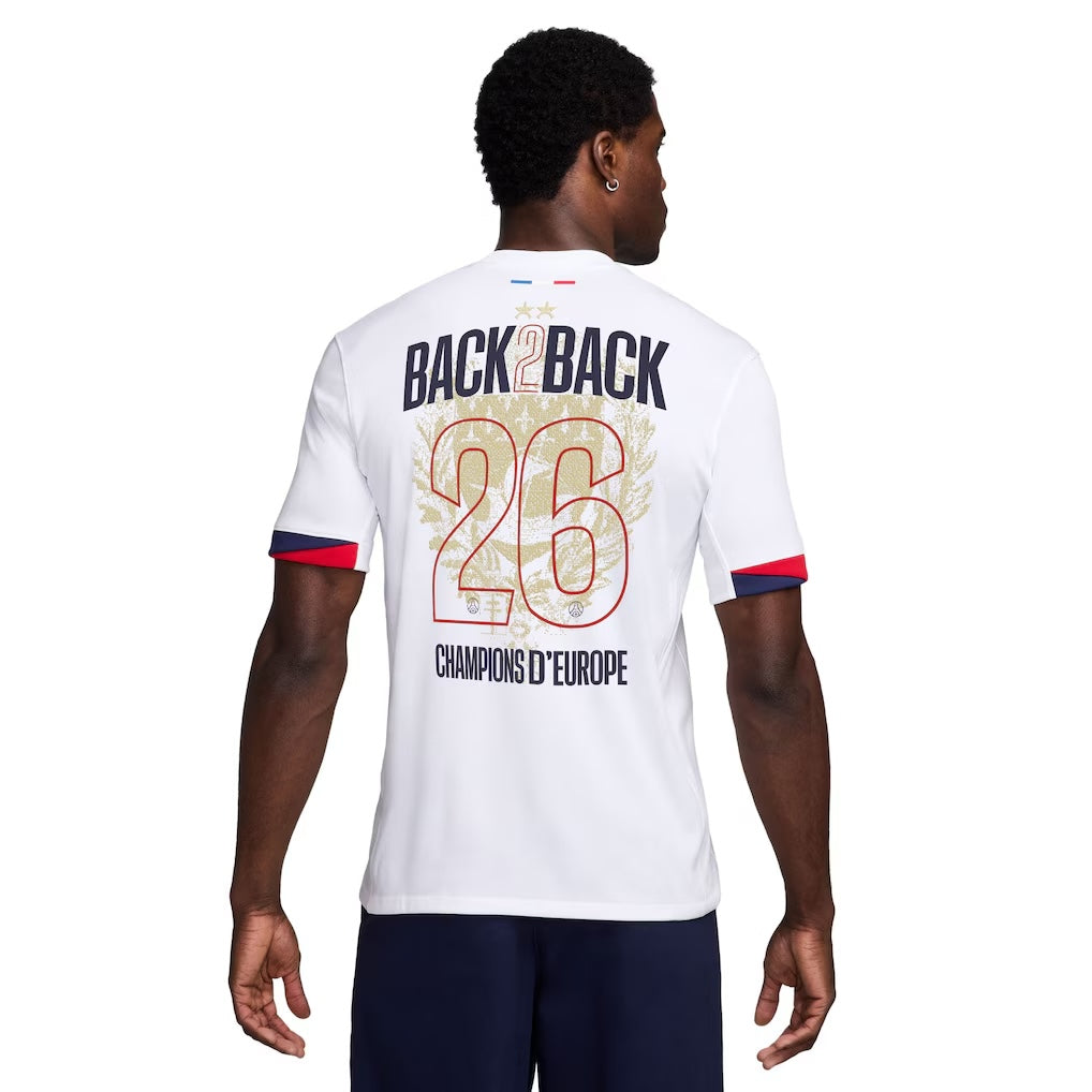 Paris Saint-Germain AWAY Shirt BACK TO BACK Champions of Europe 2026