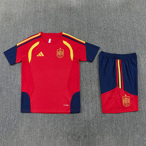 2026 FIFA World Cup Spain Training clothes suit Short sleeve Fan version