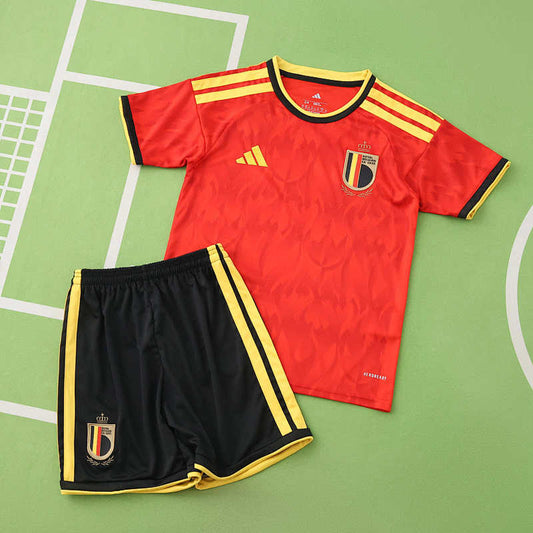 2026 FIFA World Cup Belgium home Kids kit