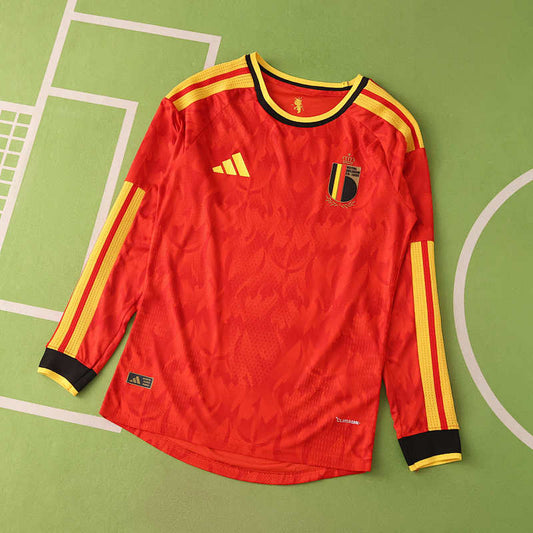 2026 FIFA World Cup Belgium home Long sleeve Player version