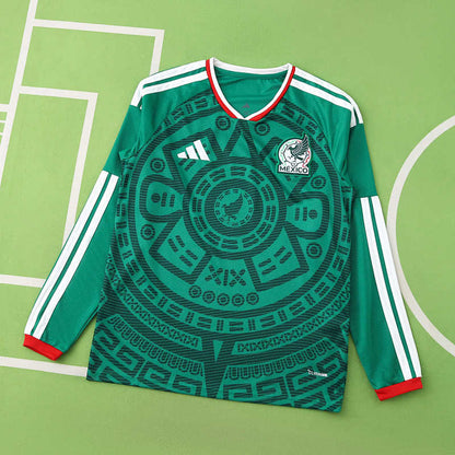 2026 FIFA World Cup Mexico home Long sleeve Fan version