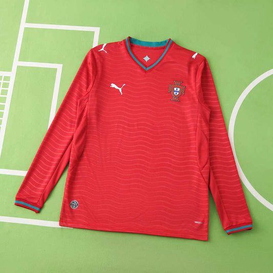 2026 FIFA World Cup Portugal home Long sleeve Fan version