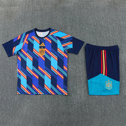 2026 FIFA World Cup Spain Training clothes suit Short sleeve Fan version