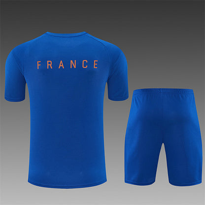 2026 FIFA World Cup France Training clothes suit Short sleeve Fan version