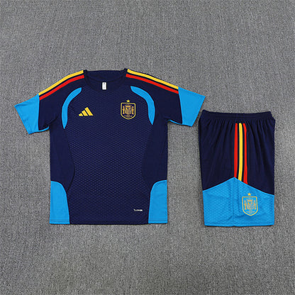 2026 FIFA World Cup Spain Training clothes suit Short sleeve Fan version