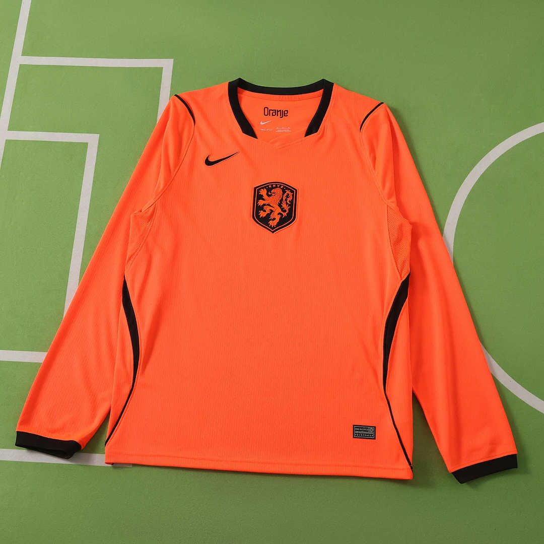2026 FIFA World Cup Netherlands home Long sleeves Fan version