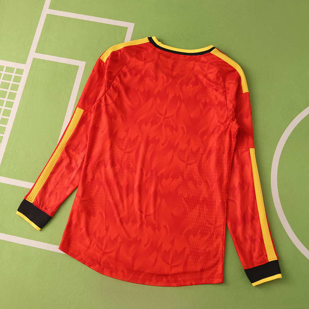 2026 FIFA World Cup Belgium home Long sleeve Player version