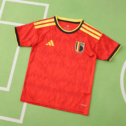 2026 FIFA World Cup Belgium home Kids kit