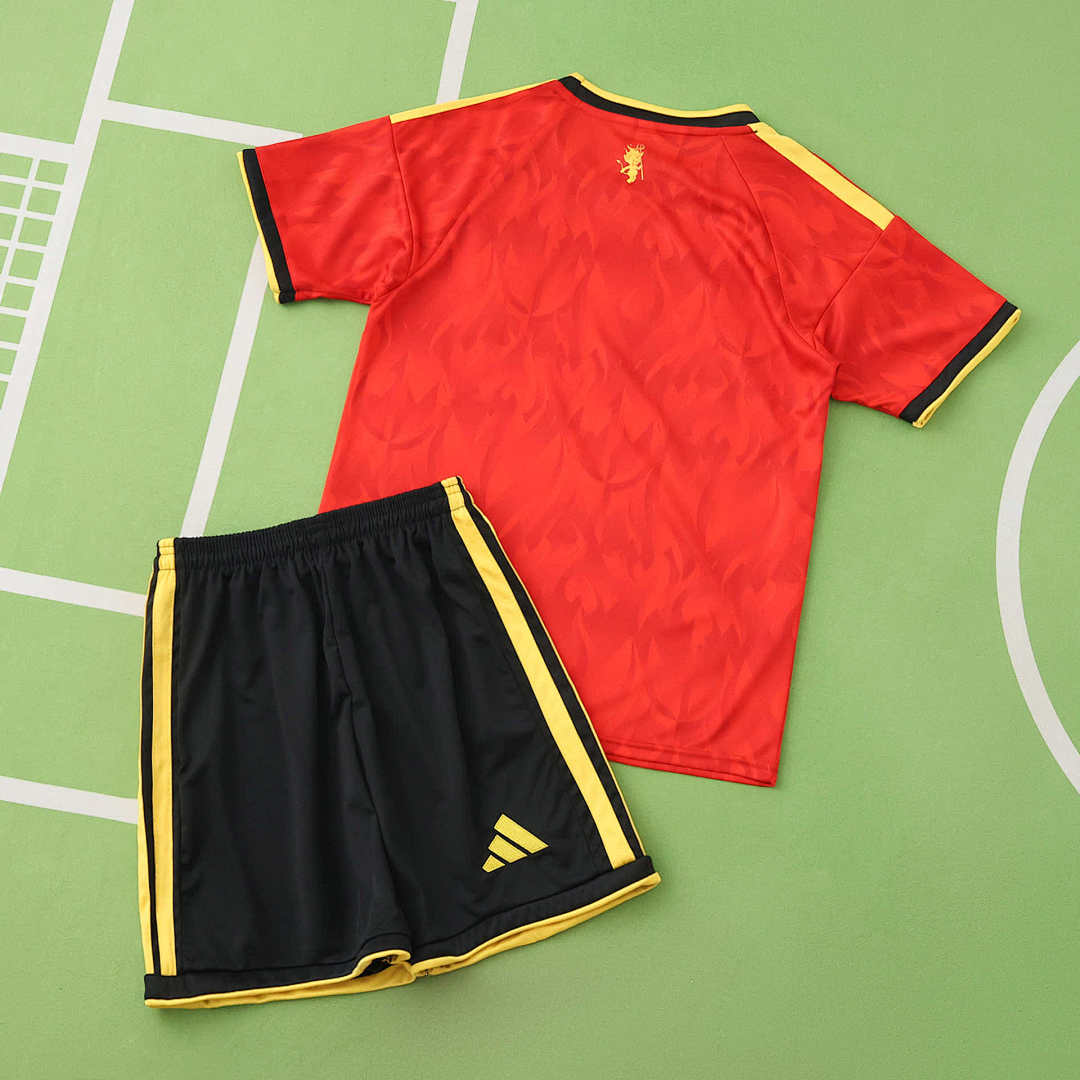 2026 FIFA World Cup Belgium home Kids kit