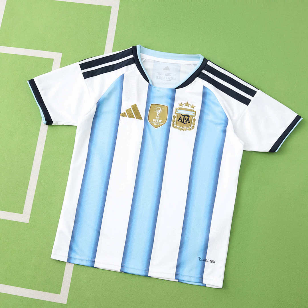 2026 FIFA World Cup Argentina home Kids kit