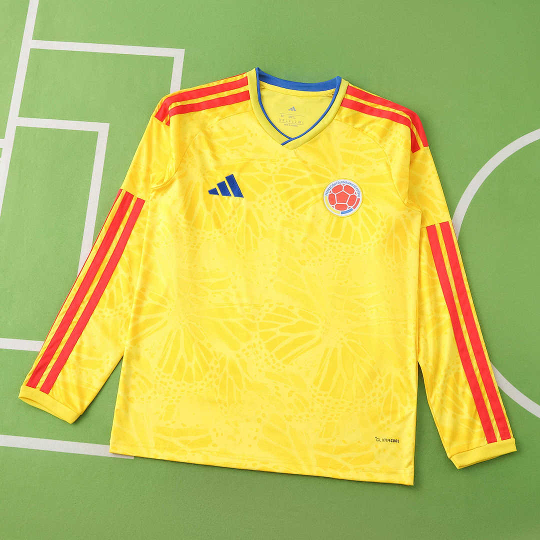 2026 FIFA World Cup Colombia home Long sleeve Fan version