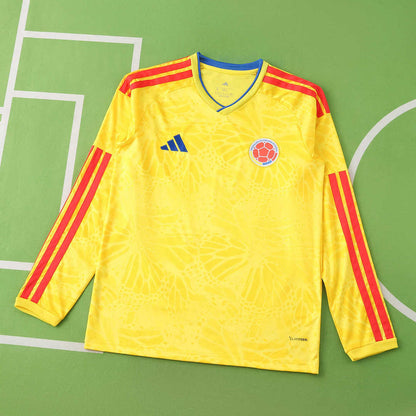 2026 FIFA World Cup Colombia home Long sleeve Fan version