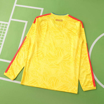 2026 FIFA World Cup Colombia home Long sleeve Fan version