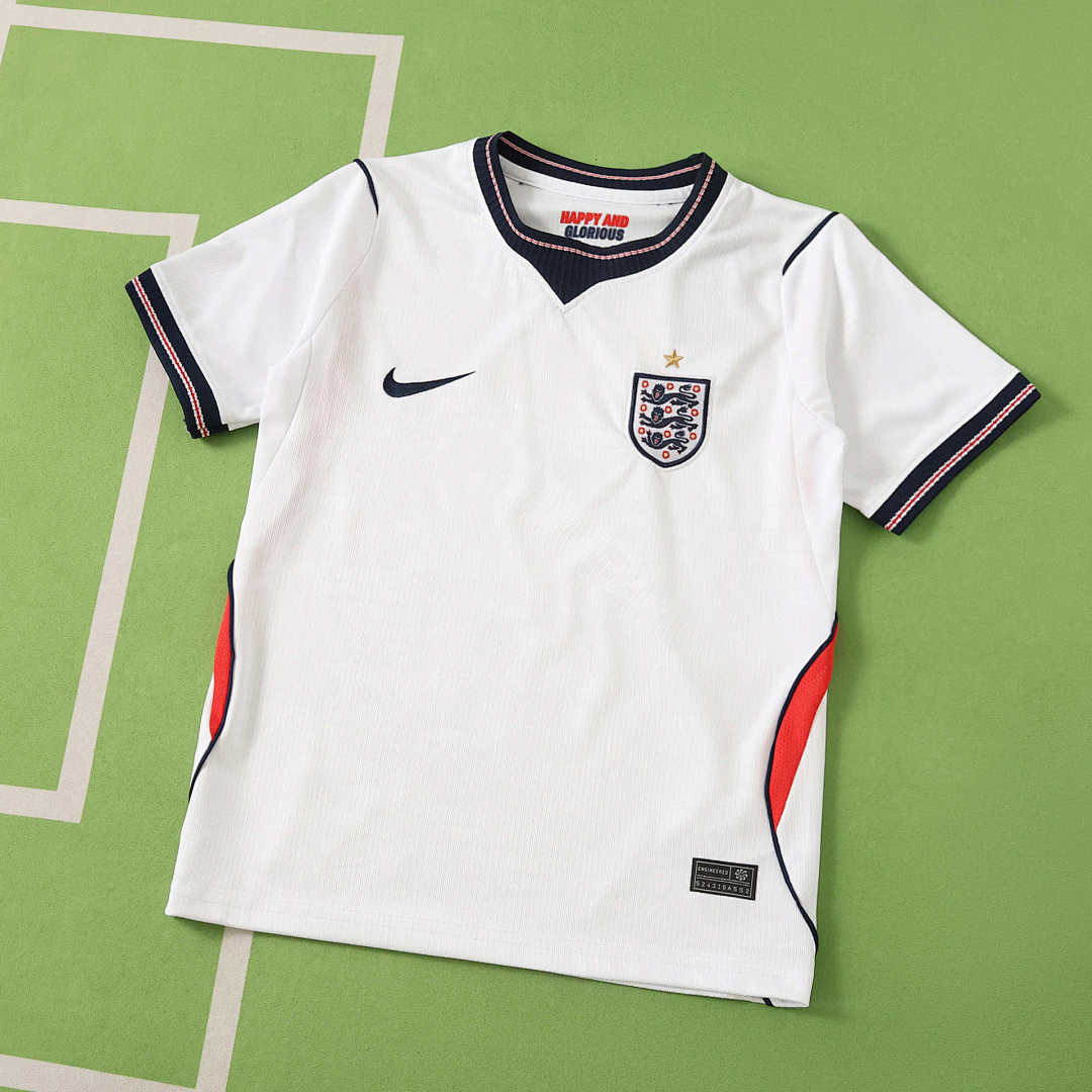 2026 FIFA World Cup England home Kids kit