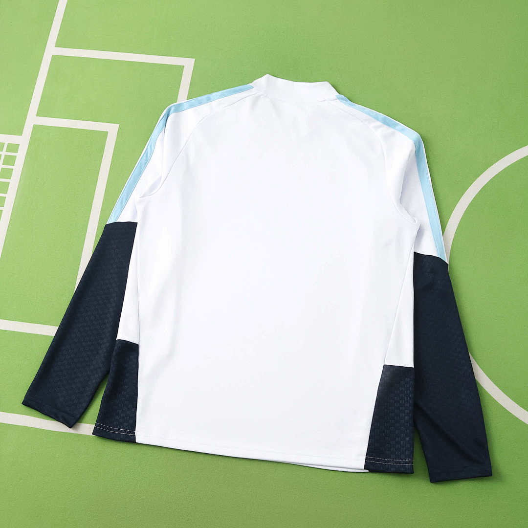 2026 FIFA World Cup Argentina White Half zip training suit set