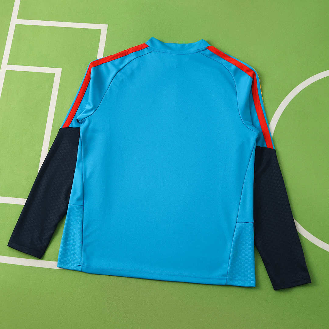 2026 FIFA World Cup Spain lake blue Half pull training suit