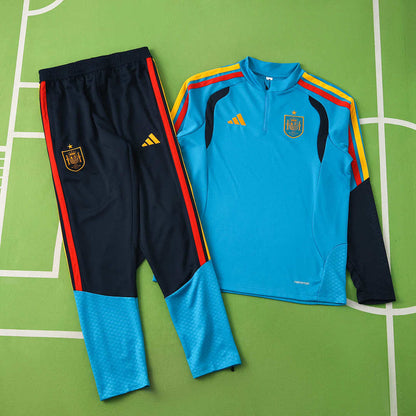 2026 FIFA World Cup Spain lake blue Half pull training suit