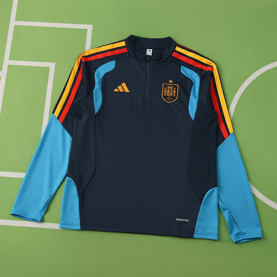 2026 FIFA World Cup Spain royal blue Half pull training suit