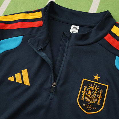 2026 FIFA World Cup Spain royal blue Half pull training suit