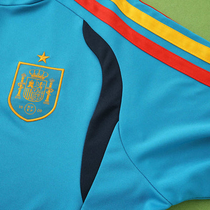 2026 FIFA World Cup Spain lake blue Half pull training suit