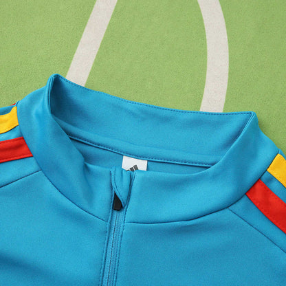 2026 FIFA World Cup Spain lake blue Half pull training suit