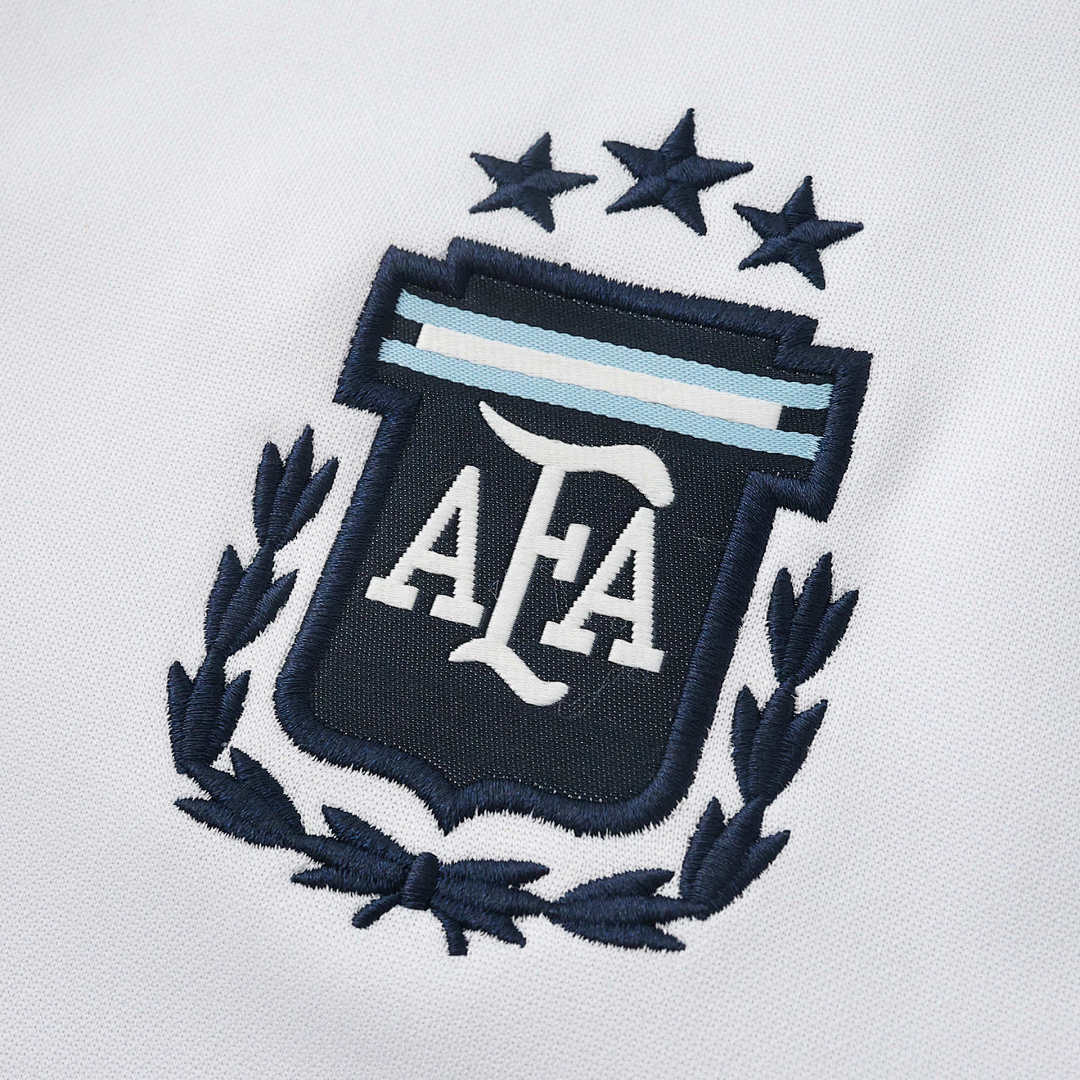 2026 FIFA World Cup Argentina White Half zip training suit set