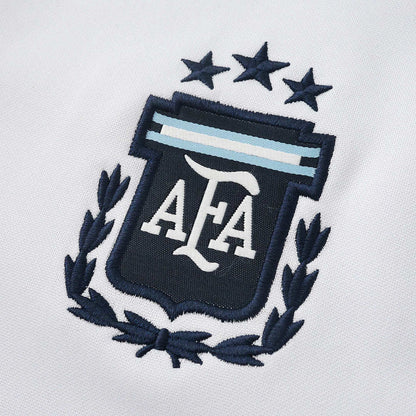 2026 FIFA World Cup Argentina White Half zip training suit set