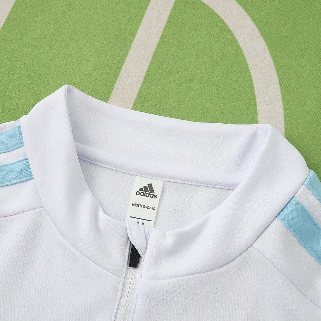 2026 FIFA World Cup Argentina White Half zip training suit set