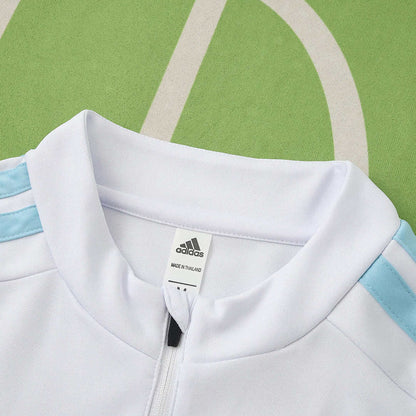 2026 FIFA World Cup Argentina White Half zip training suit set