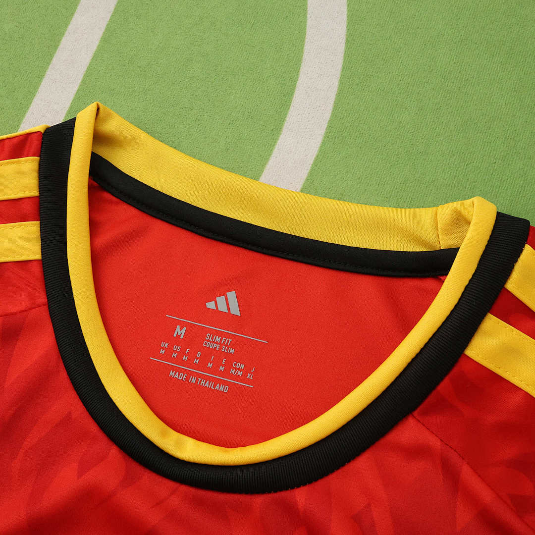 2026 FIFA World Cup Belgium home Long sleeve Fan version