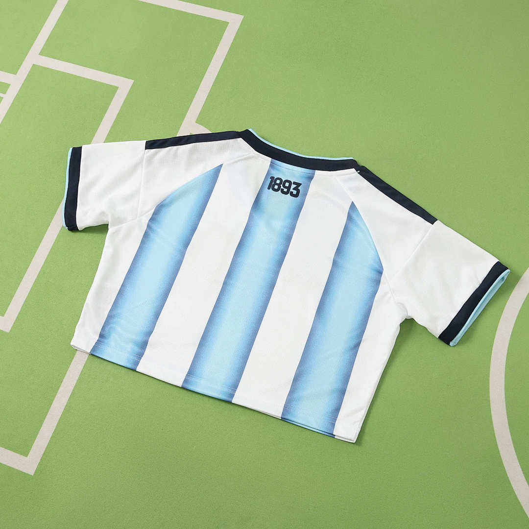 2026 FIFA World Cup Argentina Home Cropped Jersey