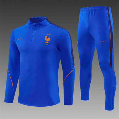 2026 FIFA World Cup France Half zip training suit set